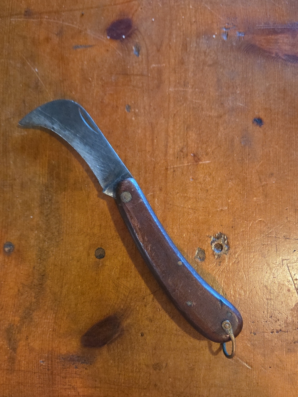 Vintage Folding Hawkbill Pruning Knife Made In Spain